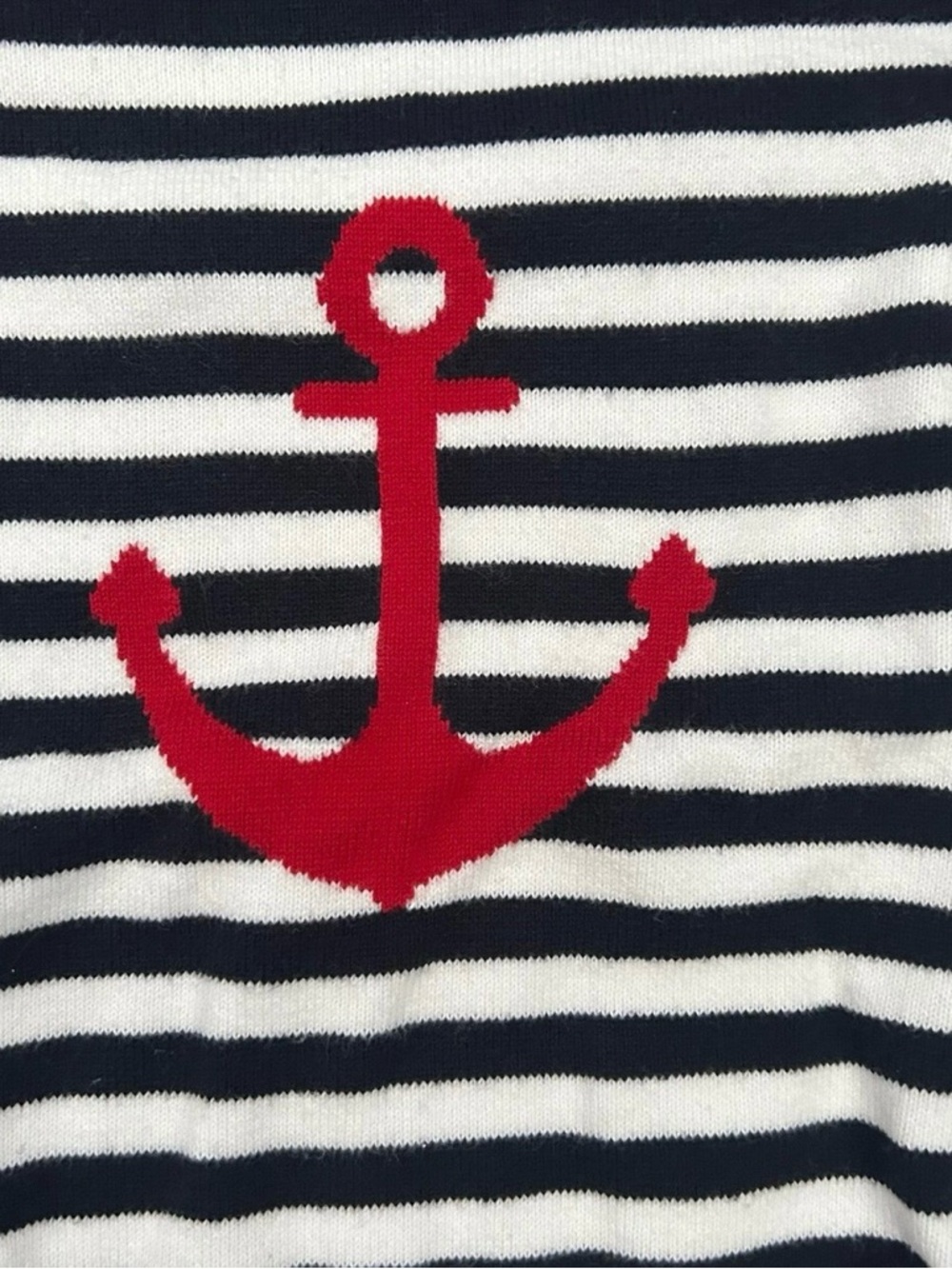 Brooks Brothers Youth Striped Sweater With Anchor Size Medium - Picture 2 of 3